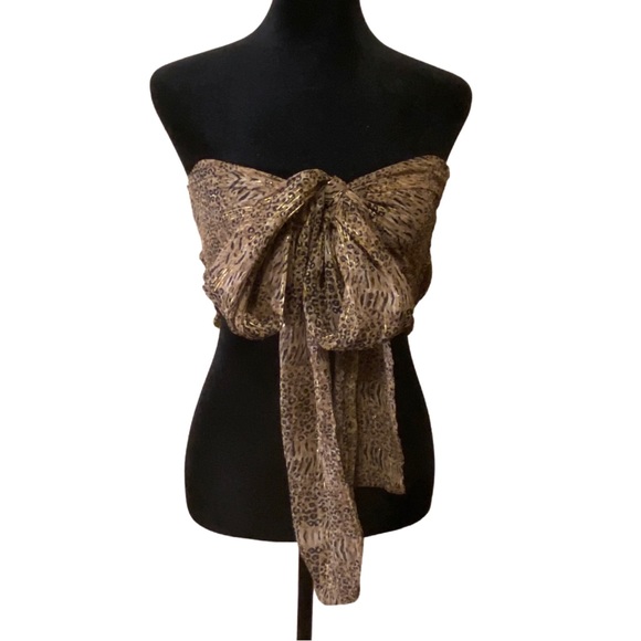 FashionNova Leopard 2 Piece Sheer Swim Cover Up Set Women’s - Size Large - Picture 11 of 16